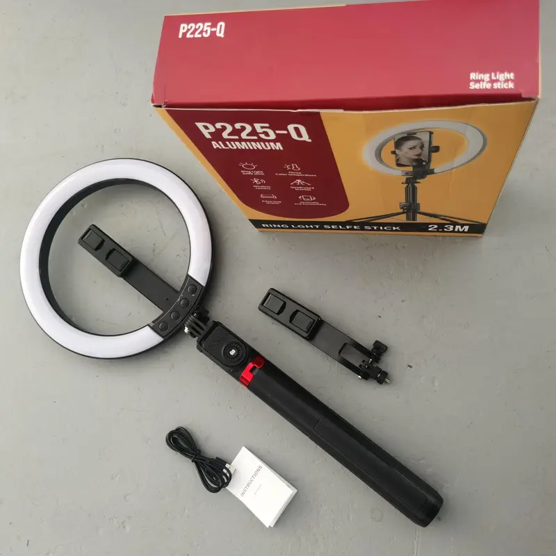 Selfie Stick Tripod Kit, Wireless Remote Control Selfie Stick with Adjustable LED Fill Light, Phone Holder for Photography & Video Blogging 8
