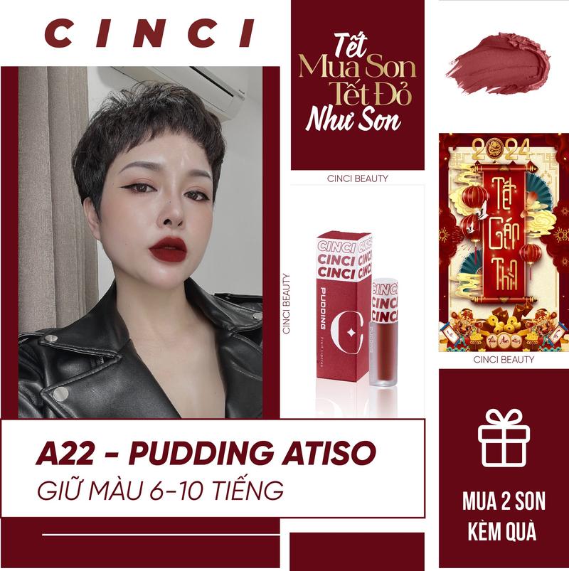 Product Introduction of COMBO 2 SON PUDDING HOA QUẢ KÈM QUÀ  - 2 MÀU SON TRENDY 2024 - Son Môi - Son Kem - Trang Điểm 4