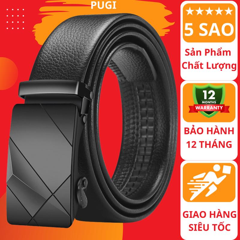 LOẠI 1 Dây nịt nam đầu khóa khóa tự động chống gỉ cho nam,thắt lưng nam da mềm thiết kế đẹp bản 3.5cm giá tốt phù hợp đi làm đi học giá rẻ phong cách thời trang Hàn Quốc PUGI - Z4