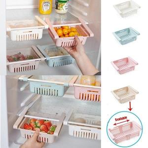 HD Retractable refrigerator storage rack drawer slide refrigerator shelf kitchen storage rack Organiser