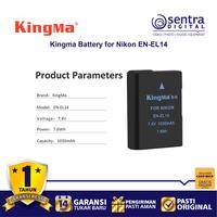 Gambar Kingma Battery for Nikon EN-EL14 ( D3500, D5200, D5300, D5500, D5600 ) dari Sentra Digital Kota Surabaya 1 Tokopedia