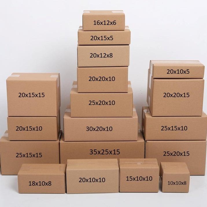 18x12x4cm Combo20 hộp Carton nắp gài đóng gói hàng 9