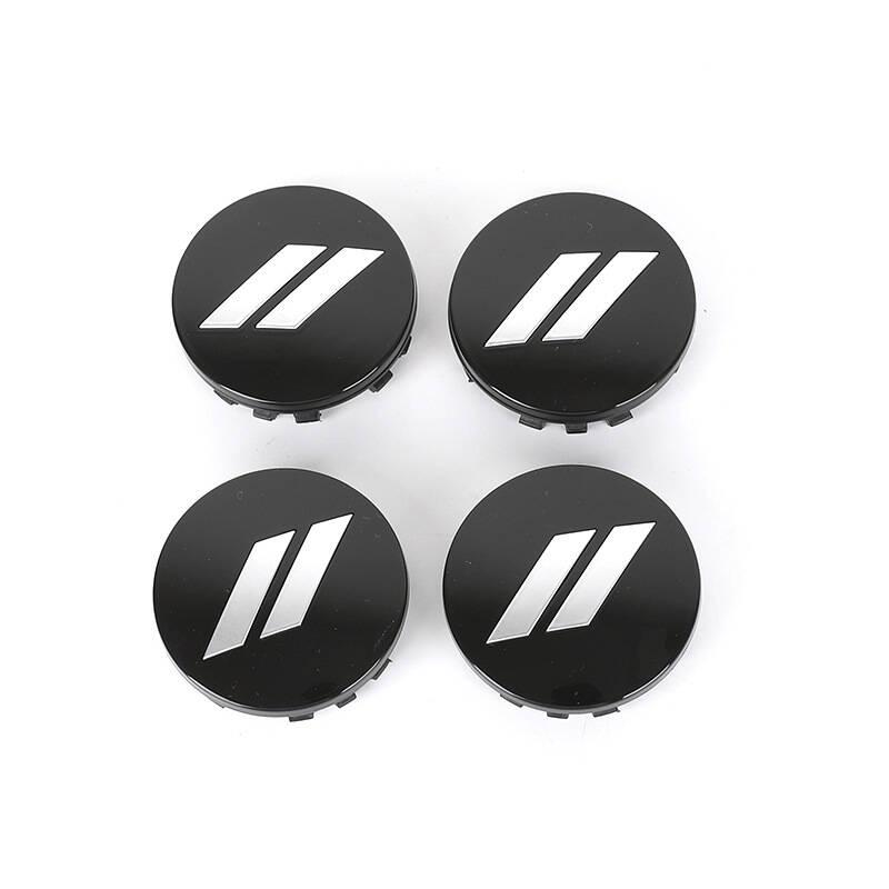4pcs/Set 63mm Car Logo ForDodge Charger Challenger Hell Cat SRT ForChrysler 300C Wheel Center Hub Caps Rim Cover Emblem Stickers 3