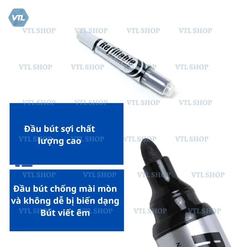Bút lông viết bảng nhấn G206D - Bút lông viết bảng trắng xóa được dễ dàng - Bút viết bảng VTL Shop 4