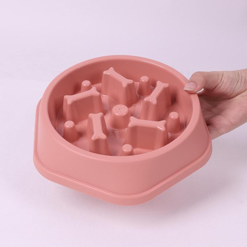 Dog Slow Feeding Bowl, Bone Column Design Dog Feeder, Pet Slow Eating Dish, Pet Feeding Supplies, Dog Accessories 3