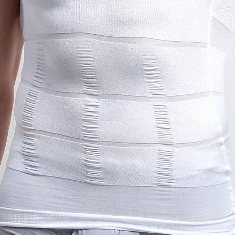 Product Introduction of 2-Pack Men's Waist Slimming Vest Shaping Waist Top Plus Size Invisible Shaping Artifact Slimming Shirt Reduces Belly 10