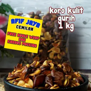 KACANG KORO KULIT RENYAH SUPER KILOAN 1 KG AFIF JAYA CEMILAN Rendah lemak Rendah lemak Alami Food Snacks Food Snacks