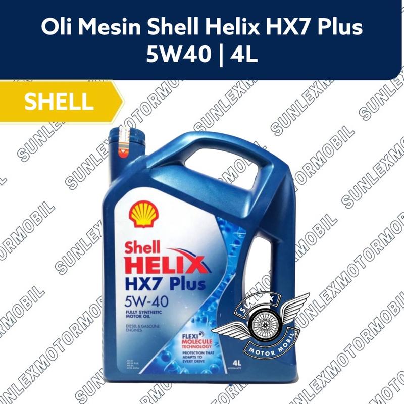 PAKET GANTI OLI 4L SHELL HX7 5W40 5W-40 AVANZA XENIA RUSH TERIOS GRANDMAX SIGRA CALYA AGYA + FILTER OLI DAIHATSU 15601-87702-008 2