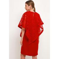 Gambar Wisteria Lace Dress In Red Bulat Casual - L dari Sophistix Store Kota Tangerang Selatan 2 Tokopedia