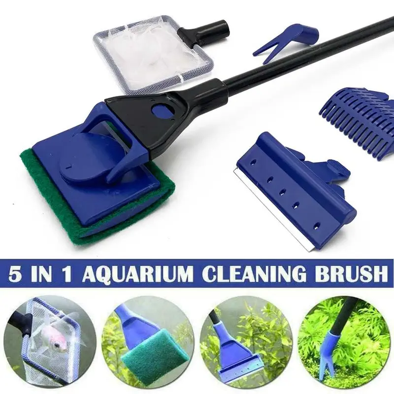 Grobal Alat Pembersih Akuarium Set 5 in 1 Cleaning Brush 0