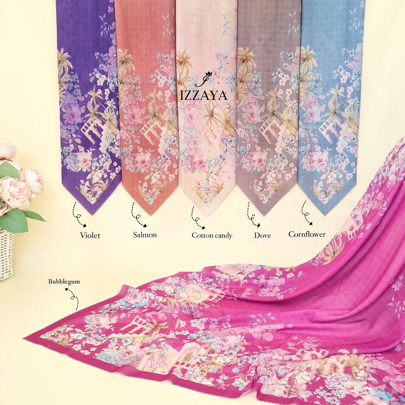 Hijab Motif Segiempat Ultrafine Voal GIA SERIES 3