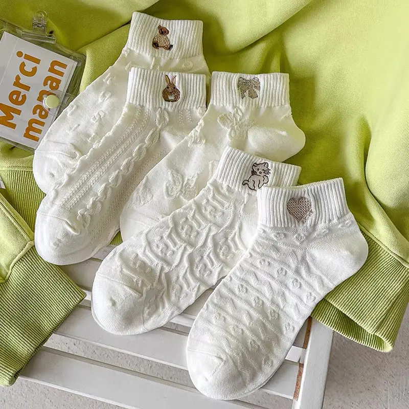 Vớ Trắng Cao Cổ Cotton SANDANI - Phù Hợp Mang Cùng Sandal & Menswear Cổ Cao 8