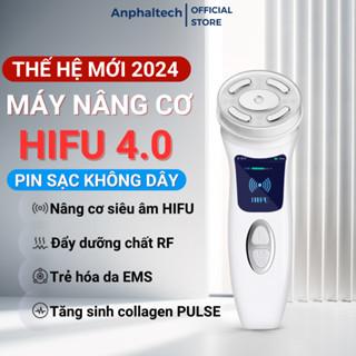 Máy Nâng Cơ Mặt HIFU MINI 4.0, Máy Nâng Cơ Trẻ Hóa Da, Xóa Nhăn, Làm Sáng Da bằng Công Nghệ Siêu Âm HIFU, RF, EMS, LED