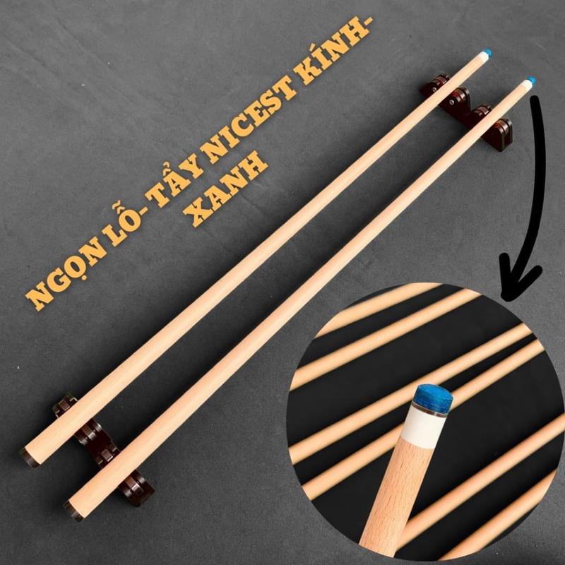 Sản phẩm Ngọn cơ bida đã lên tẩy nicest và kính trợ lực , ngọn mộc gỗ già phukien bia