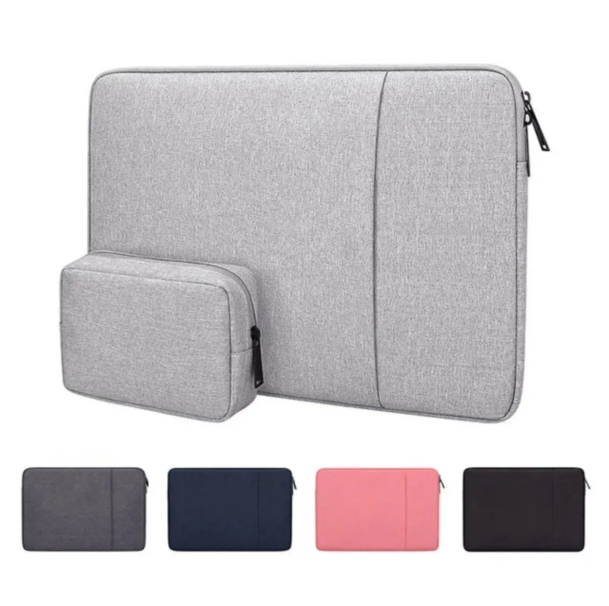 Tas Laptop / Softcase Nylon Macbook HP Samsung Acer Size 11 12 13 14 15 16 inch Sleeve Case