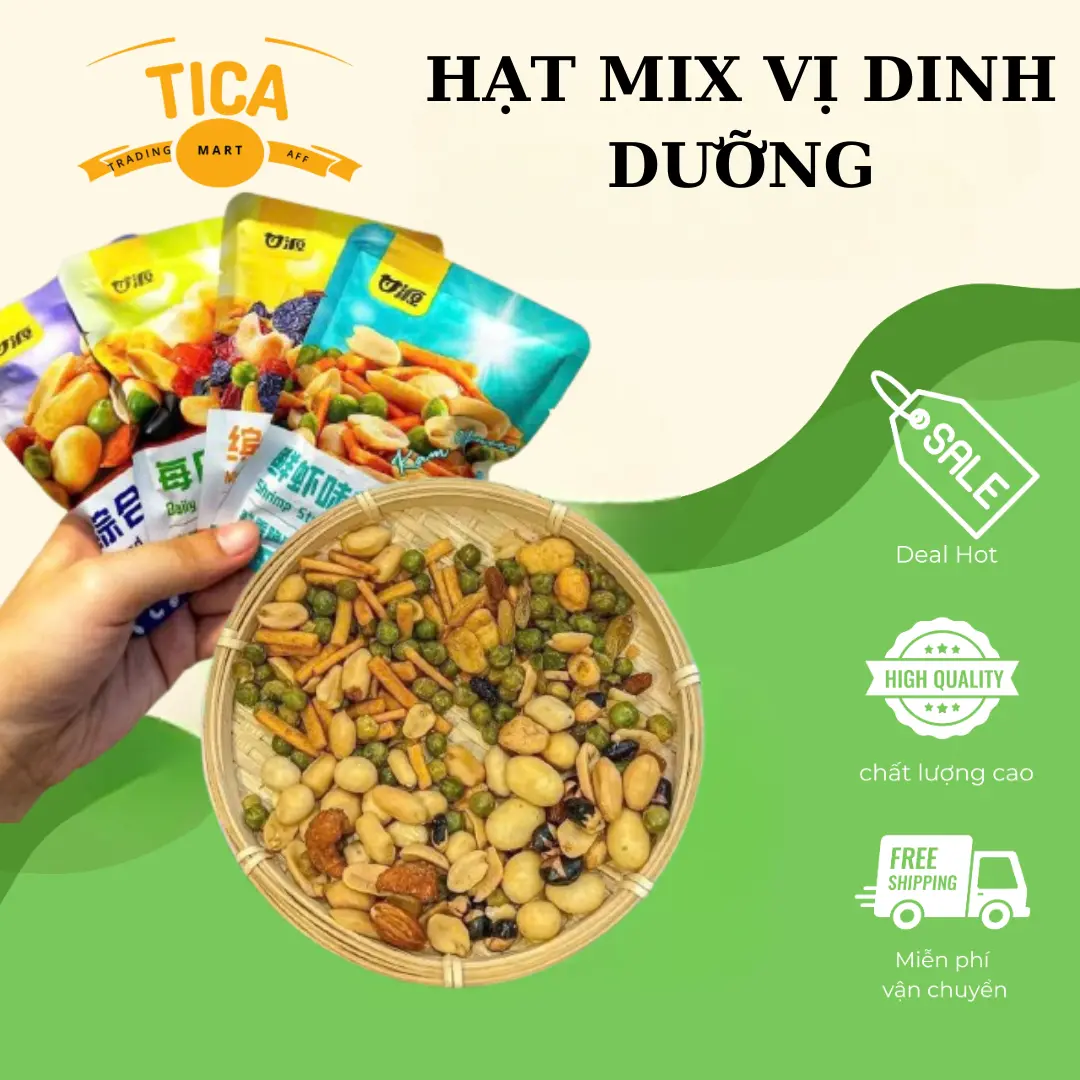 Hạt Mix Vị Dinh Dưỡng Siêu Ngon 500G - Tica Mart