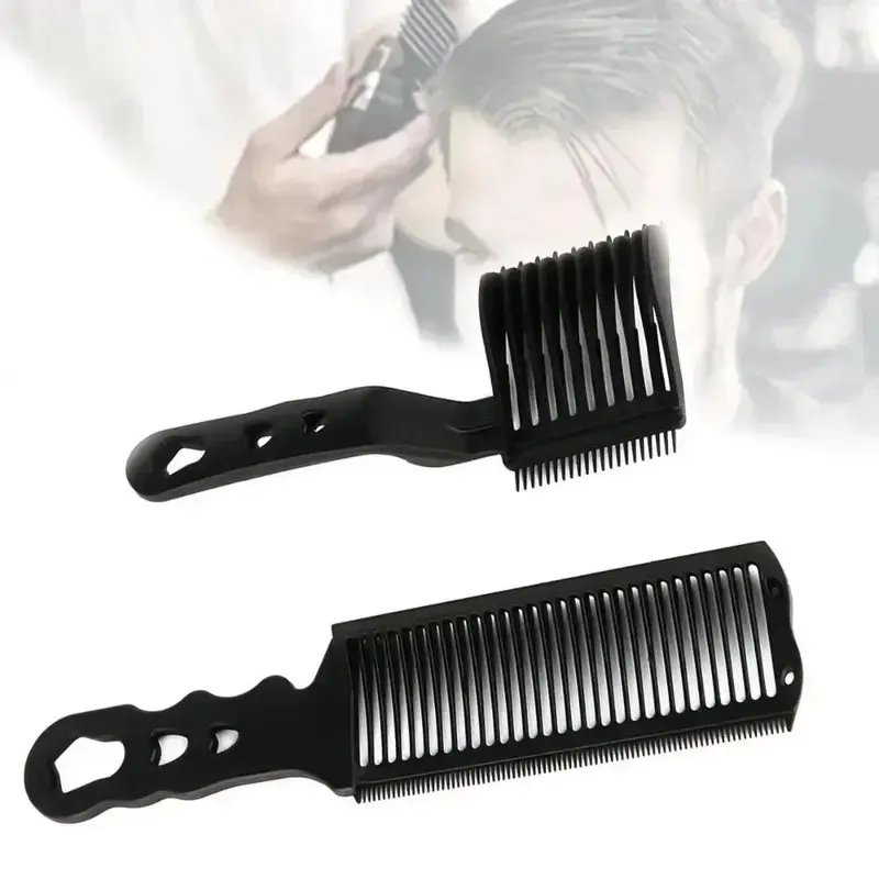 Lược Chải Tóc, 2 Chiếc, Lược Chải Tóc Phẳng Lên Đầu, Thích Hợp Cho Thợ Cắt Tóc, Dụng Cụ Tạo Kiểu Fade, Dành Cho Nam Giới, Chịu Nhiệt, Bàn Chải Fade, Thích Hợp Cho Salon, Pha Trộn dầu  hói 0