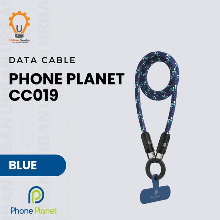 Gambar Phone Planet PP-CC-019 Fast Charging Lanyard Cable Type-C to Type-C 60W 3A Braided Zinc Alloy - Blue dari URBAN GEEKS Kota Administrasi Jakarta Timur 5 Tokopedia