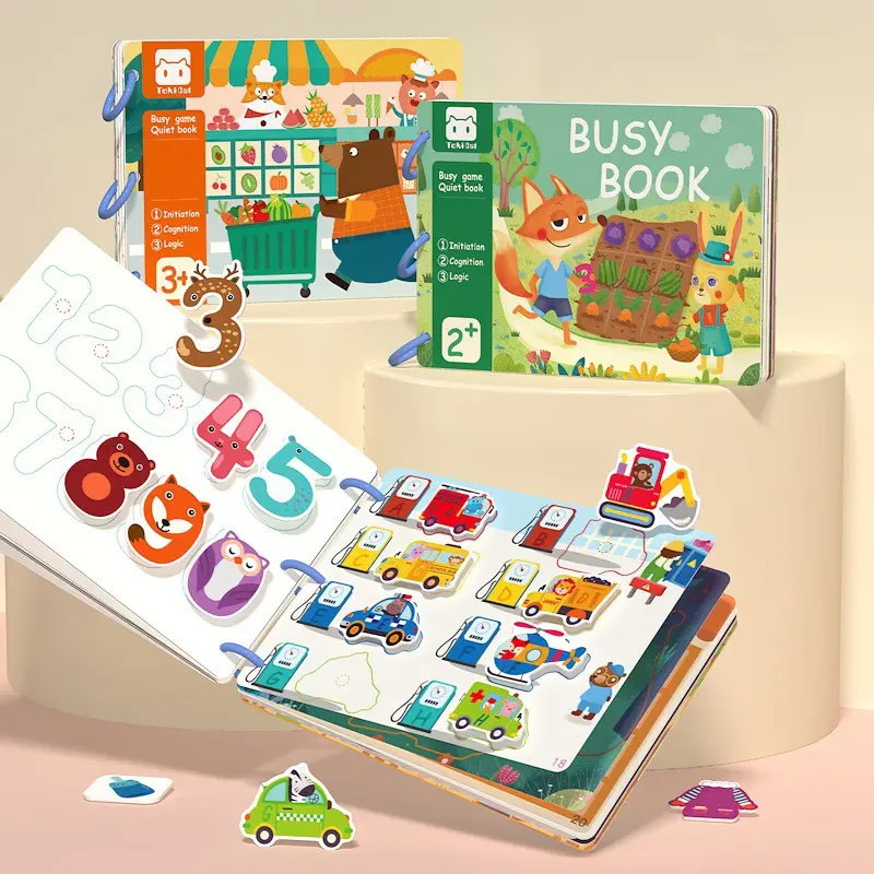 Busy Books for Toddlers Sticker Paper for Kids Learning Activity Book for Kids Baby Educational Books Children's educational toys