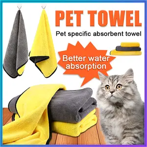 Handuk Kucing Daya Serap Tinggi Dan Microfibe Cepat Kering Handuk Anjing Pet Towel Kucing Handuk Hewan Peliharaan