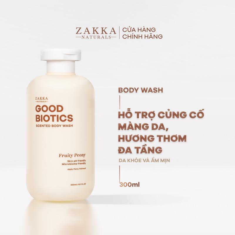 Fruity Peony - Sữa tắm hương nước hoa Good Biotics Scented Body Wash Zakka Naturals 300ml