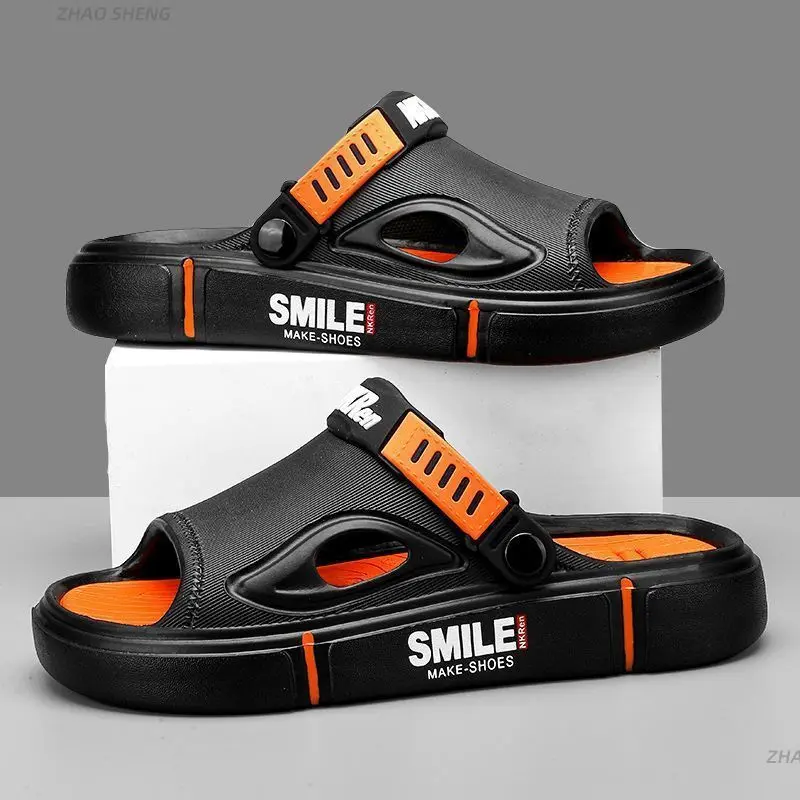 Slippers Men's Summer Non-Slip Interior Home Sandals plus Size Men's Outerwear Sports Driving Dual-Use Beach Sandals