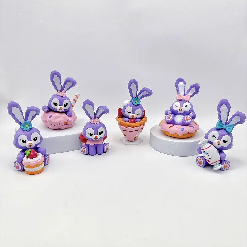 Online Red Star Delu Figurine Garage Kits Lulu's Tea Party Food Series Girl's Heart Decoration Gift Wholesale