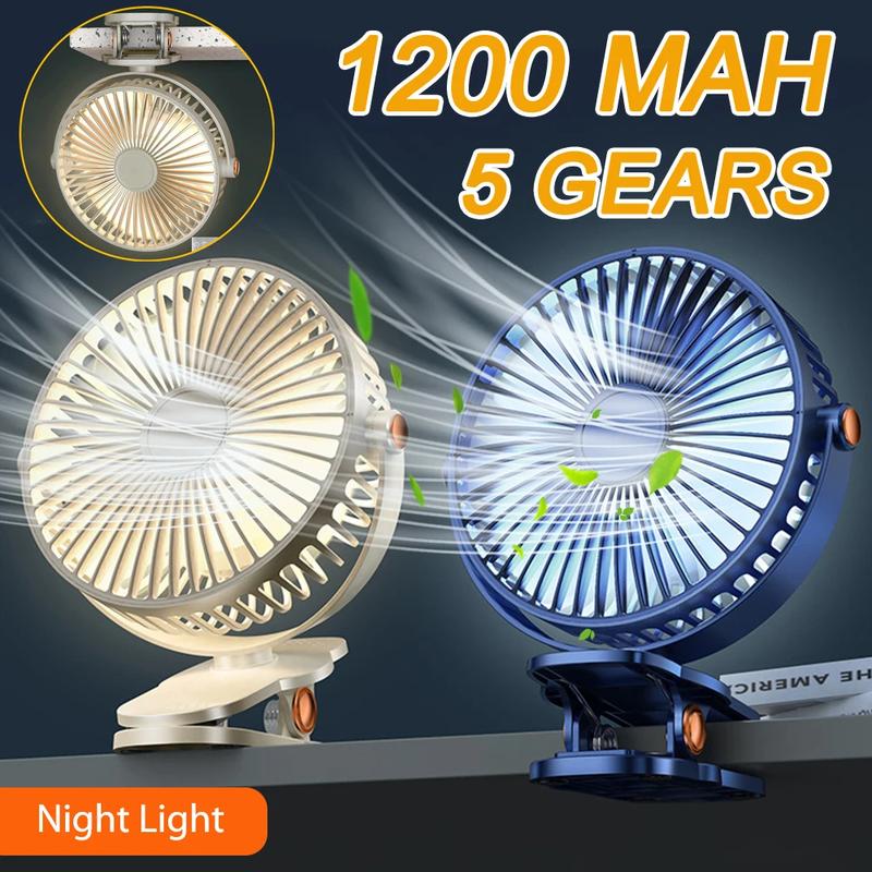 【24-hour shipping+free shipping+COD】 5 Speed Clip Fan USB Charging ...