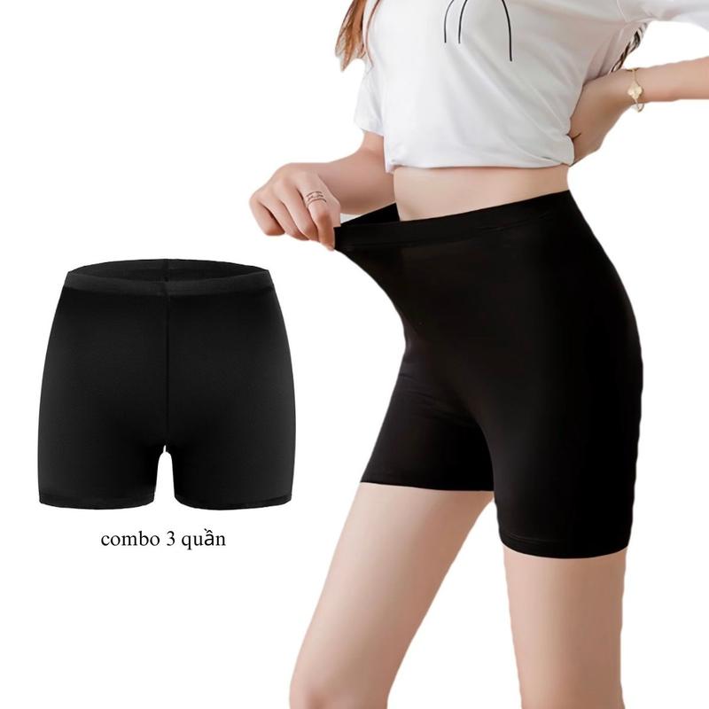 Combo 3 Quần legging đùi nữ biker body dáng ôm co dãn 4 Chiều phong cách thể thao Sport Tập Thể Dục Yoga