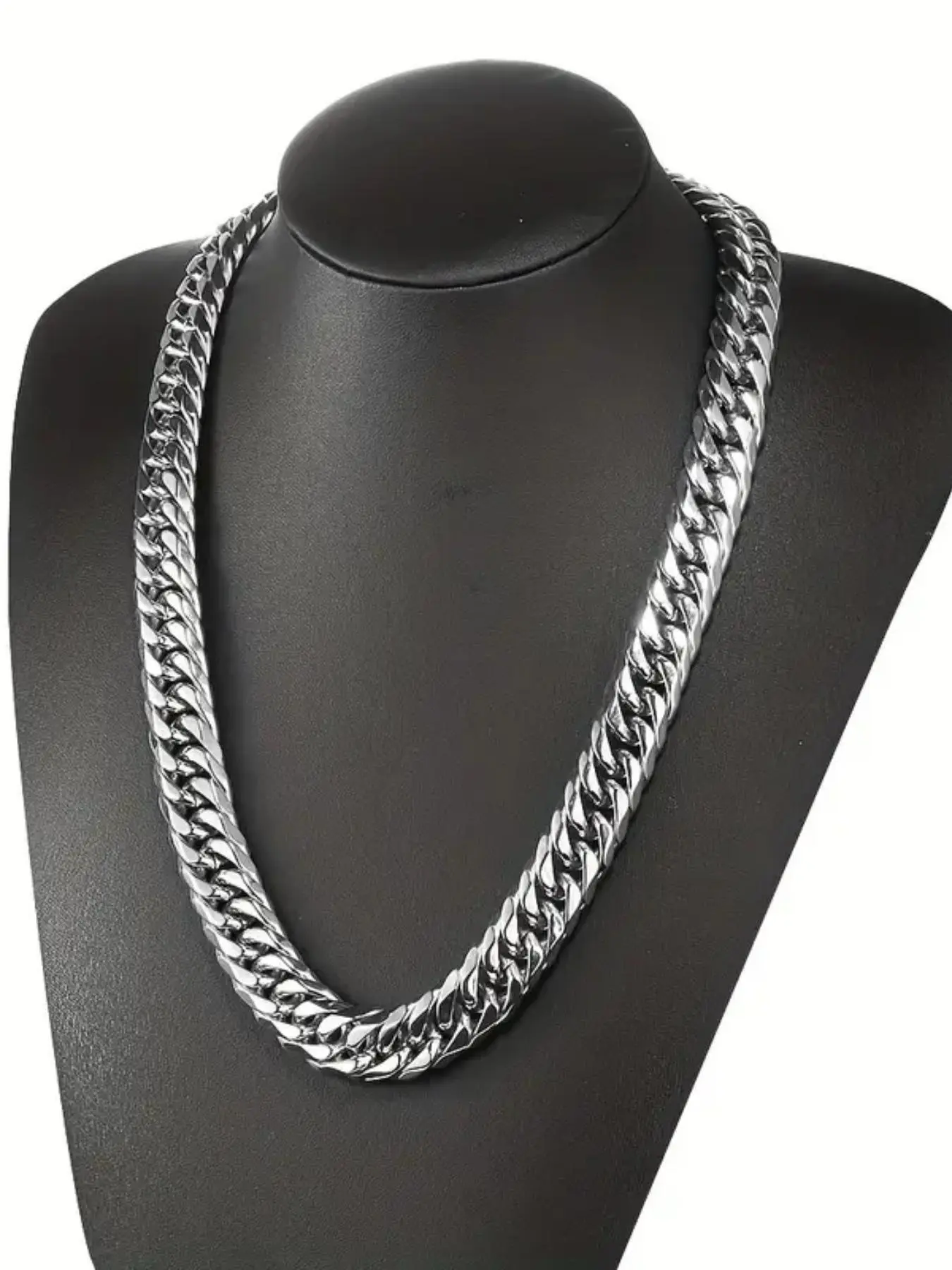 Punk Style Stainless Steel Chain Necklace, Hip Hop Style Jewelry for Party, Daily Clothing Decor for Men & Women, Trendy All-match & Exquisite Jewelry for Birthday Gift