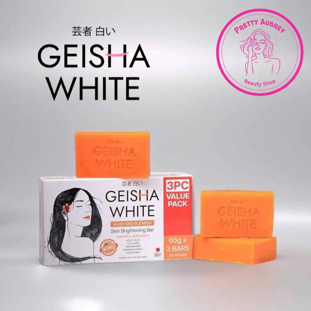 Geisha White Skin Brightening INTENSE Bar Soap Value Pack (65g x 3 bars)