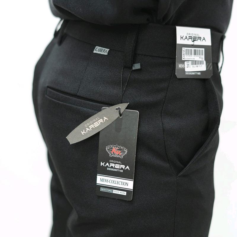 Karera Celana Formal Pria slimfit Original Panjang Kantor Abu Muda abu tua Hitam navy cream Kerja formal Kain 2