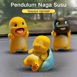 NEW Pajangan Mini Kuning Original Lucu Mini Figure Nailong Dino Gosong Mainan Pajangan