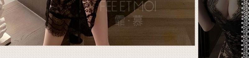 Product Introduction of Sexy Lingerie Sexy Nightdress Bedtime No-Remove Uniform Lace Dress Battle Robe Passionate Hot Set New Pajamas 14