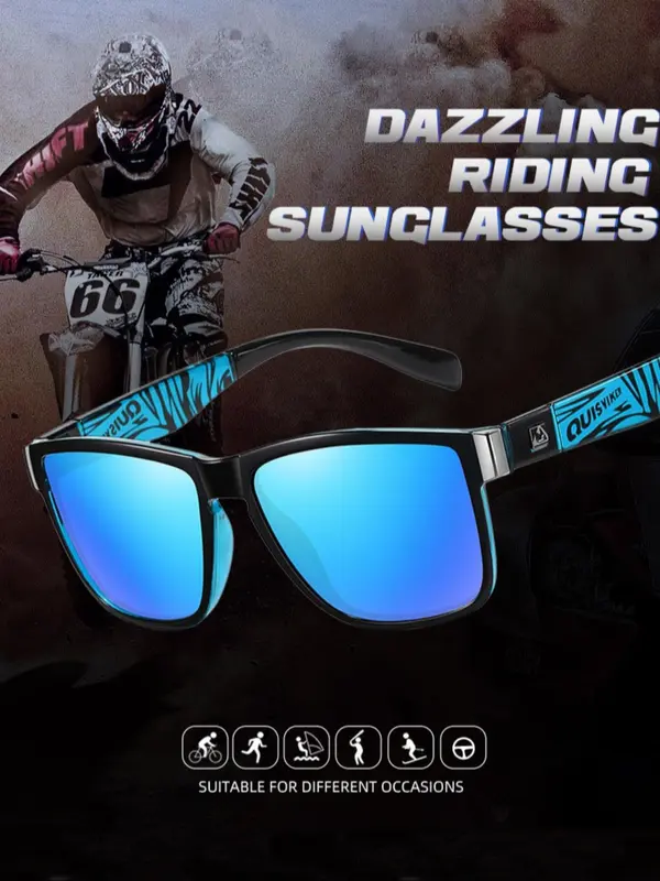 Unisex Sporty Tinted Lens Sunglasses, Outdoor Cycling Hiking Sunglasses, Fashion Accessories for Men & Women 3