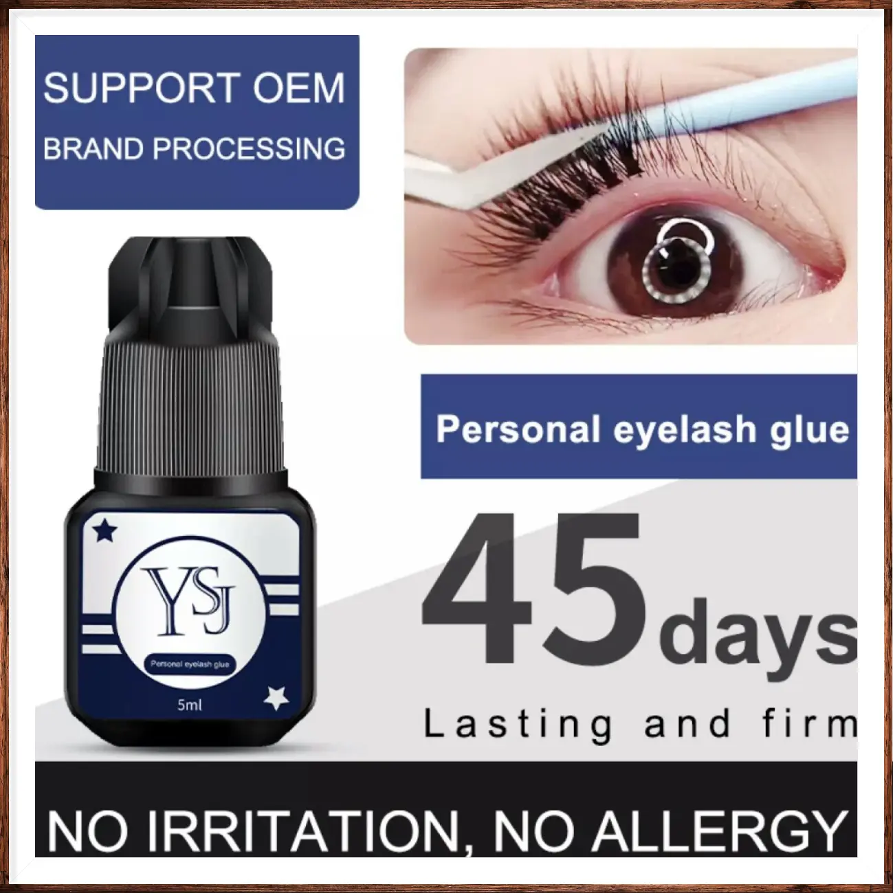 YSJ Personal Eyelash Glue /Lem eyelash Extention  / lem bulu mata tahan lama 5ml Wanita Extension Bulumata