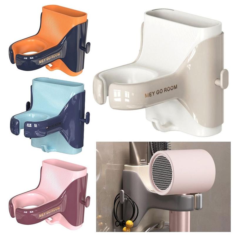 Giá Đỡ Máy Sấy Tóc Treo Tường, Mới, Bền, Không Cần Khoan, Giá Để Đồ, Đa Chức Năng, Tiện Lợi, Móc Máy Sấy Tóc, Đồ Dùng Gia Đình