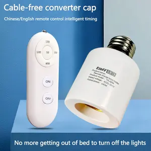 Fitting Taff Led E27 Putih Lampu Bohlam Max Daya 40 Watt Sensor Remote Control Timer YX 428A