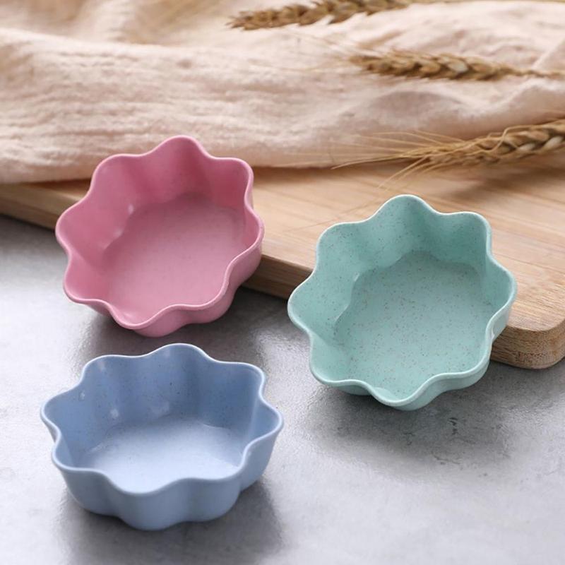 Đĩa Khai Vị, Đĩa Gia Vị, Bát Mini, Chất Liệu Rơm Lúa Mì Và PP Gia Dụng, Hình Trái Tim Và Hoa Thân Thiện Với Môi Trường, Đồ Dùng Nhà Bếp, Thích Hợp Cho Bộ Đồ Ăn, Nhẹ, Thân Thiện Với Môi Trường 7