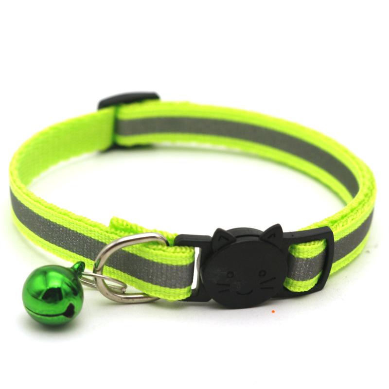 Product Introduction of Safety Buckle Detachable Reflective with Bell Cute Pet Products Colorful Nylon Collars Accessories Necklace Cat Dog Bell Collar 22