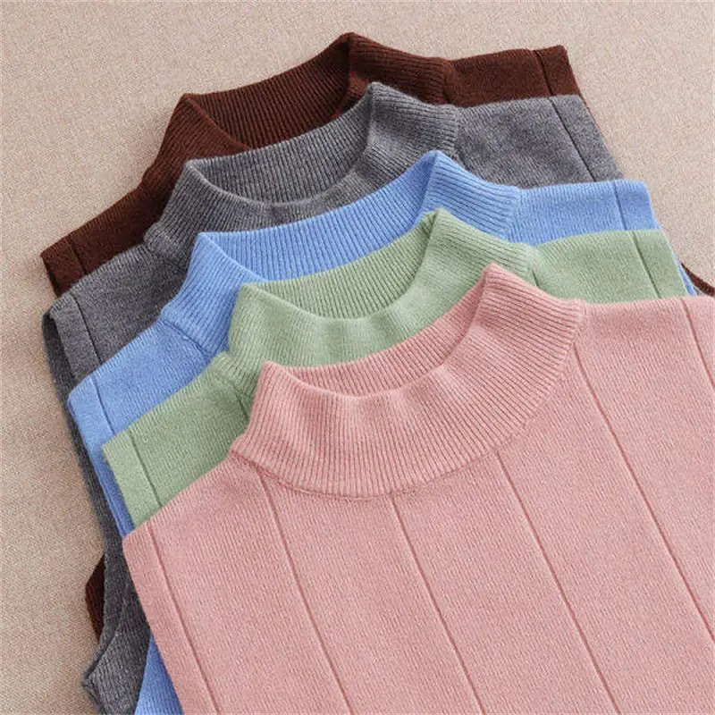 COD- Turtleneck Wanita (T94) Tanktop Rajut Tengtop  Tank Top Blouse Korean Lexbong Knit Premium