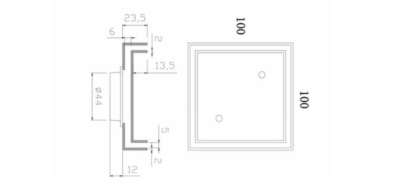 Product Introduction of SS304 Insert Bathroom Floor Trap 100MM 2