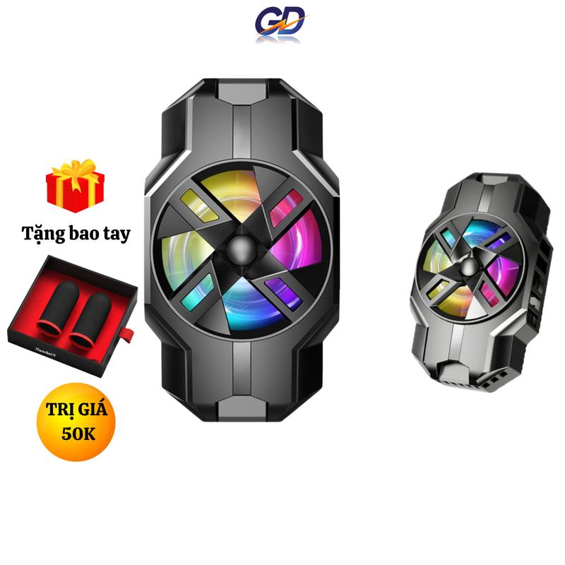 Quạt tản nhiệt sò lạnh cho điện thoại S3 - Kẹp 2 chiều, phù hợp dòng điện thoại nhỏ từ 4.7 inch