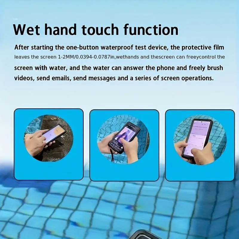 Multifunctional Waterproof Phone Case, 1 Count Phone Protector with Touch Screen, Suitable for Most Phone Models, Designed for Swimming Diving 6