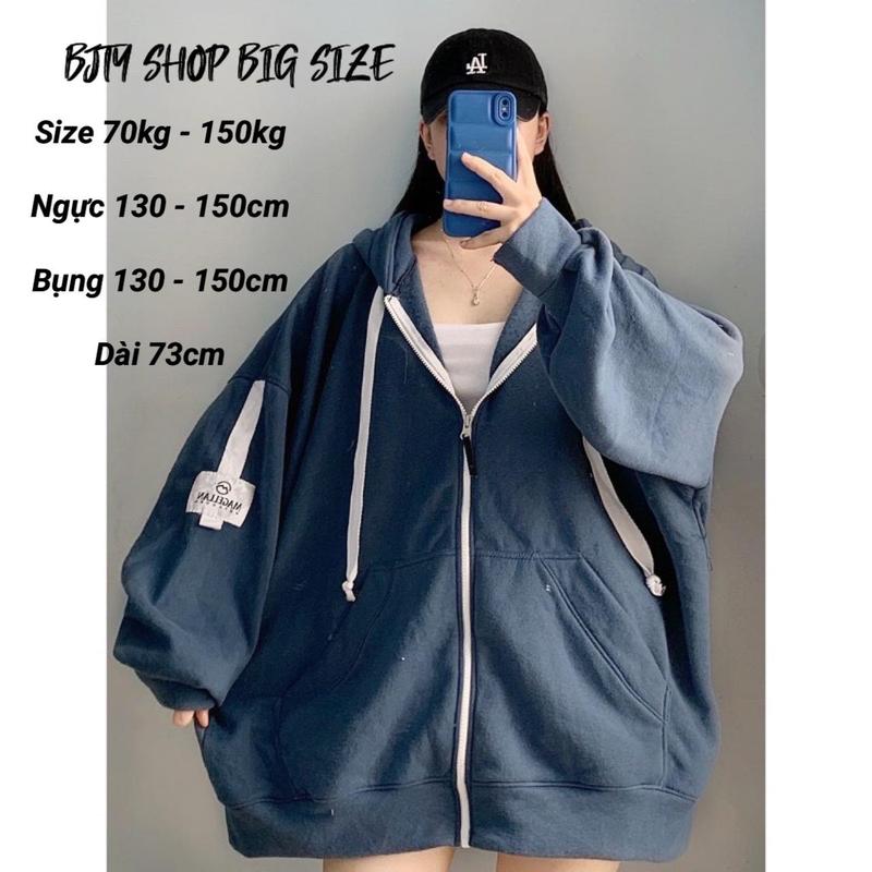 I BIG SIZE I ÁO KHOÁC UNISEX NAM NỮ FORM RỘNG XANH DƯƠNG SIZE 50KG ĐẾN 150KG - BJTY SHOP BIG SIZE jean áokhoá cnữ aokhoac non áo hoodie hồng loang có thể giặt máy áo hoodie vàng việt nam ★ nâu chỉ giặt tay đen tay be len tăm quỳnh anh monz club giặt bằng