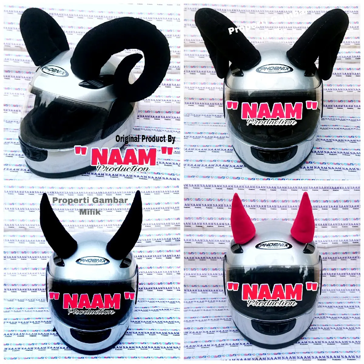 Tanduk Banteng, Tanduk Domba, Tanduk Badak, Kuping Kucing Helm