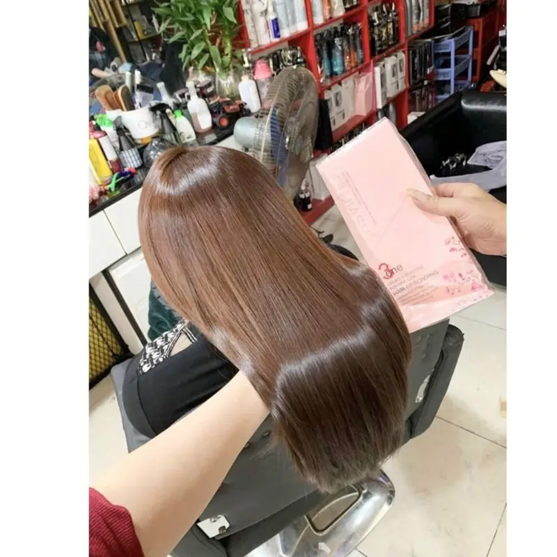 Kem Ép Tóc Thẳng 1 lần không cần dập Hoa Anh Đào Oujiashi 3 in 1 Nhật Bản 5