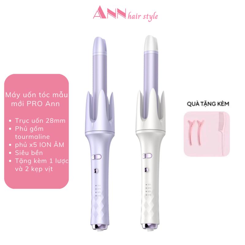   DEAL SỐC  Máy uốn tóc tự động PRO 2024 Ann - trục phủ men gốm - công nghệ 40 triệu ion âm bảo vệ tóc 
