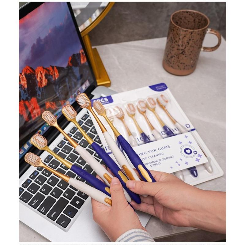 Product Introduction of 6/12/18Pcs New Ultra Soft Toothbrush Wide Head Ultra-Fine Bristles Household Toothbrush Set Anti-Slip Handle Deep Cleaning Oral Hygiene Daily Gum Health 33
