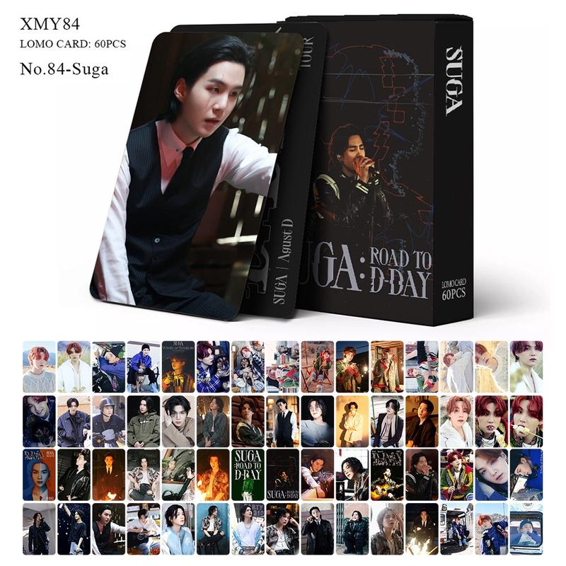 Thẻ Lomo Solo, 60 Cái / hộp, Nhóm Nhạc BTS V và SUGA, Album Đường Đến D-DAY, Thẻ JHOPE SUGA J-HOPE, Kim Tae Hyung Bưu Thiếp, Thiết Kế Bản Thân 1